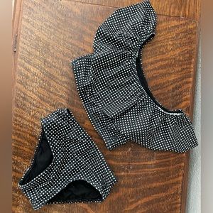 Albion black check toddler swimsuit, 2T!